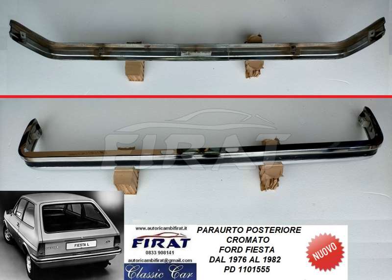 PARAURTO FORD FIESTA 76 - 82 POST. CROMATO C/D
